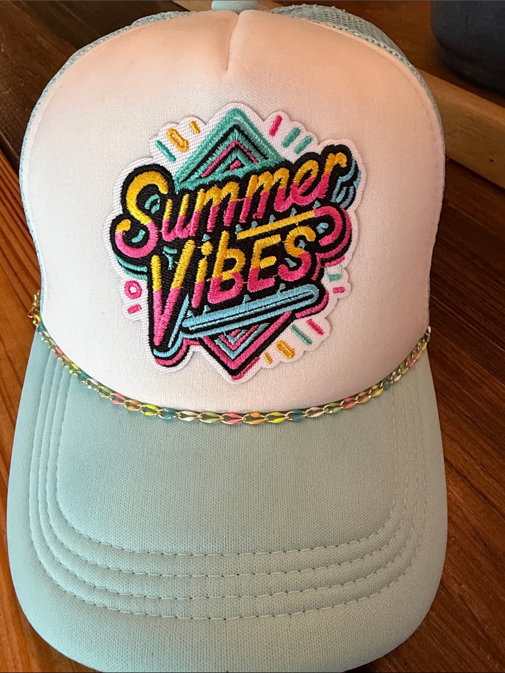 Custom patch trucker hat